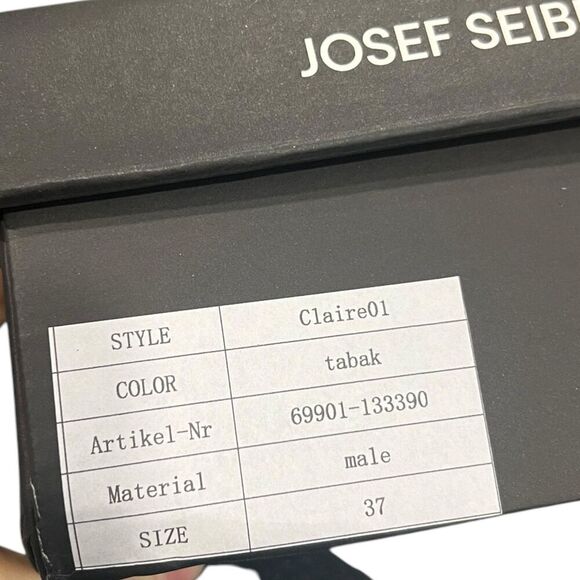 Josef Seibel Tabak Brown Leather Claire01 Sneakers 37 - Picture 6 of 7